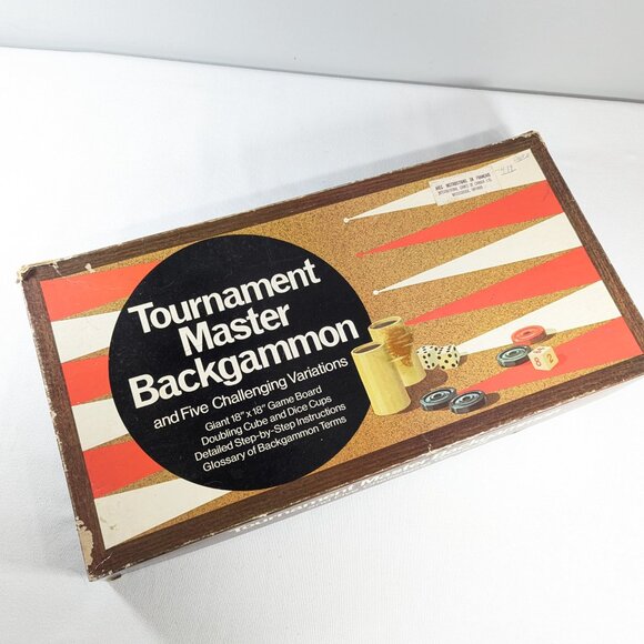 1977 Tournament Master Backgammon set, vintage tabletop board game - Picture 2 of 11